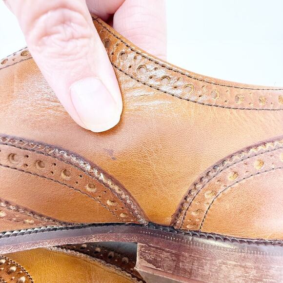 Cole Haan Williams Leather Wingtip Oxford Dress Shoes Brown Men\'s 13 main image 5